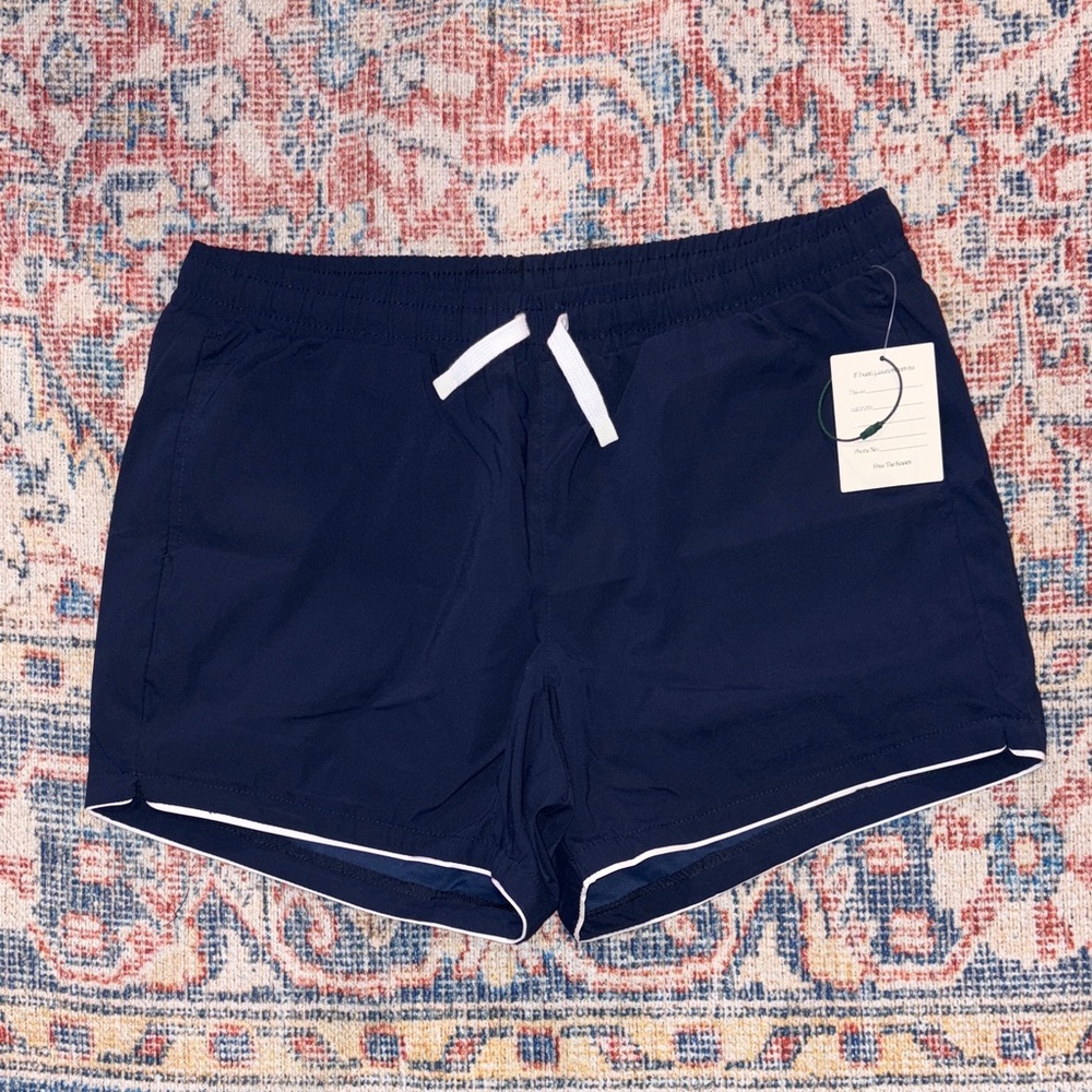 Cadets Men’s Cabana Swim Shorts in Navy SZ L NWT
